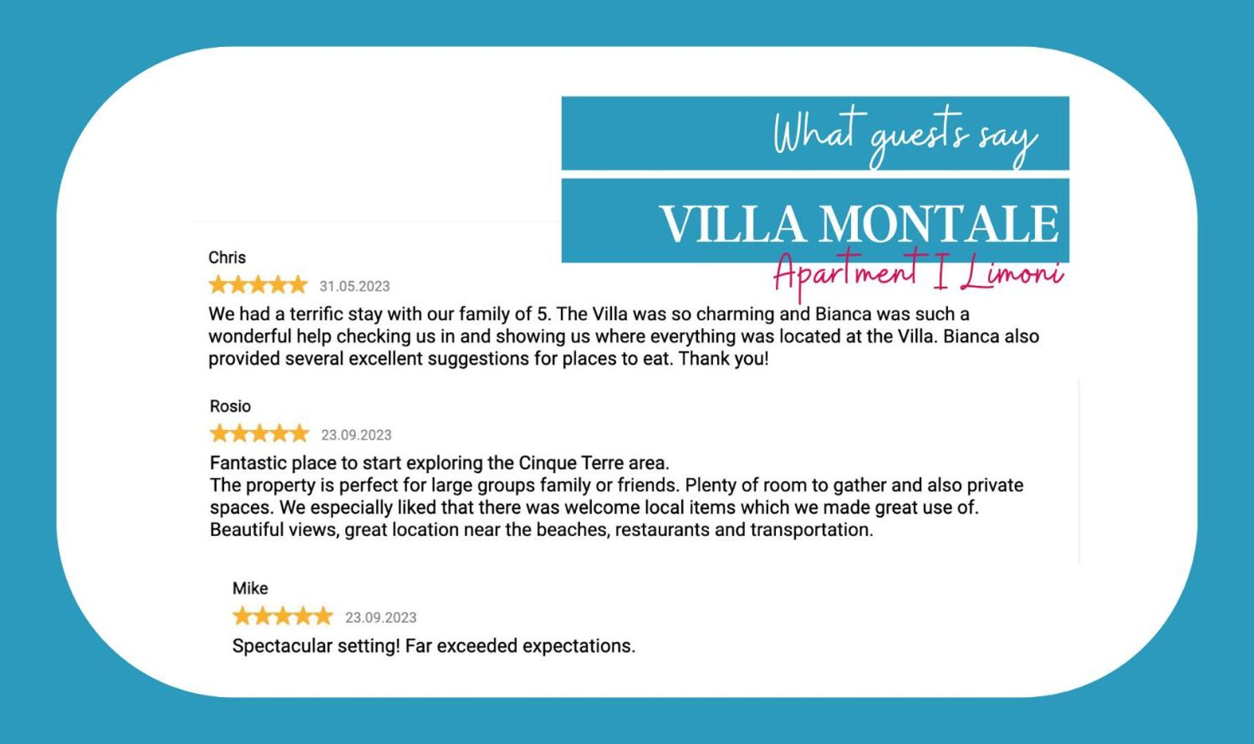 Villa Montale Apartment I Limoni Monterosso al Mare Dış mekan fotoğraf